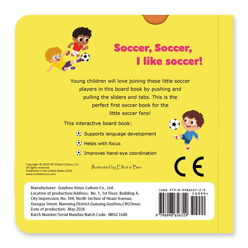 I Love Soccer Interactive Pull-Along Push-Pull Book