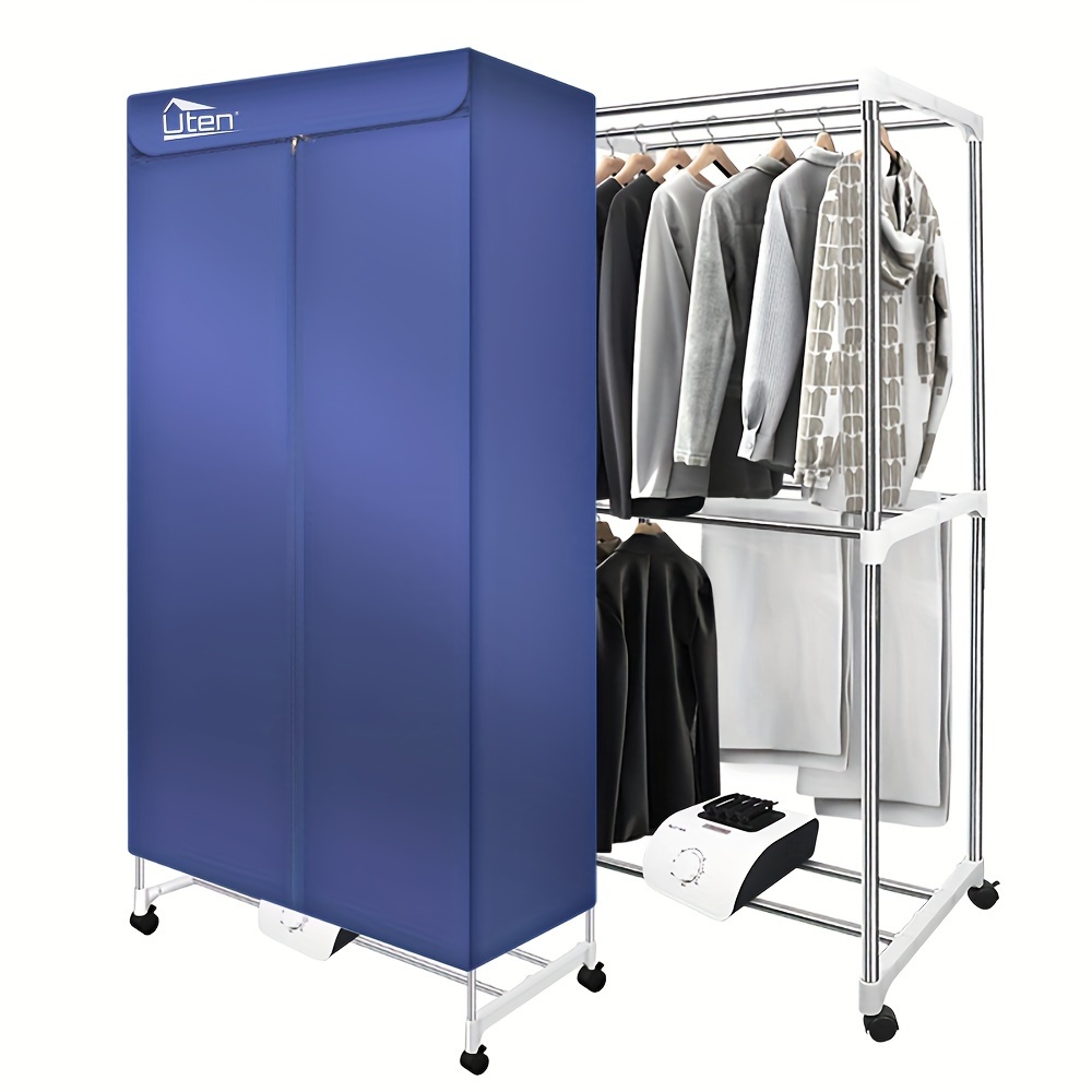 TEMU 2- Uten Clothes Dryer, 1500w Clothes Dryer , Drying , Clothes Drying Rack And Dryer For Apartments,