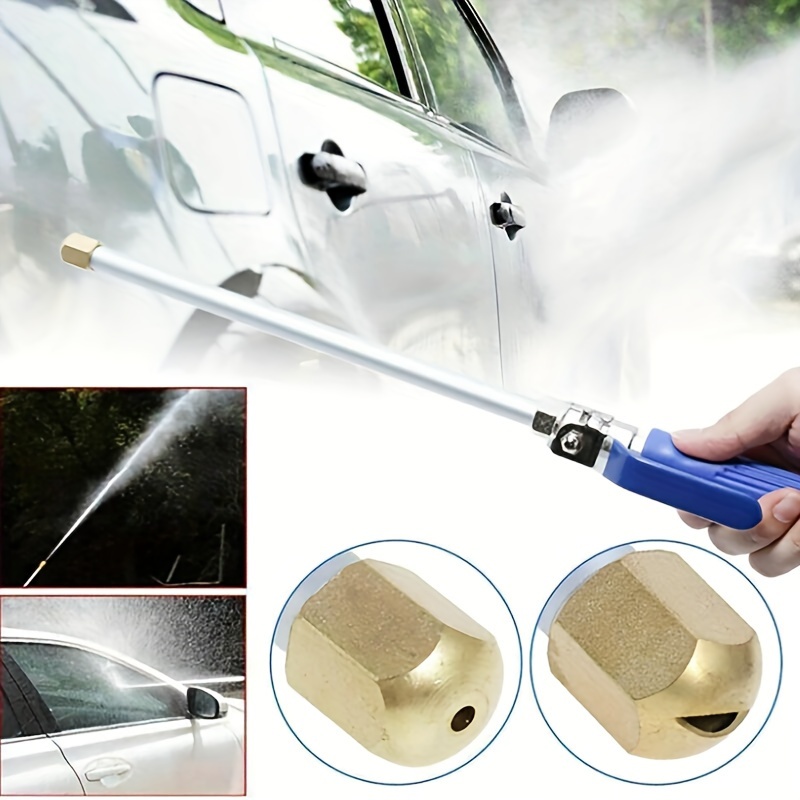 

Zinc Alloy High Pressure Washer Hose, With Nozzle And Fan Spray Nozzle, Water Blaster Spray , For Car Washing 3/4 Inch