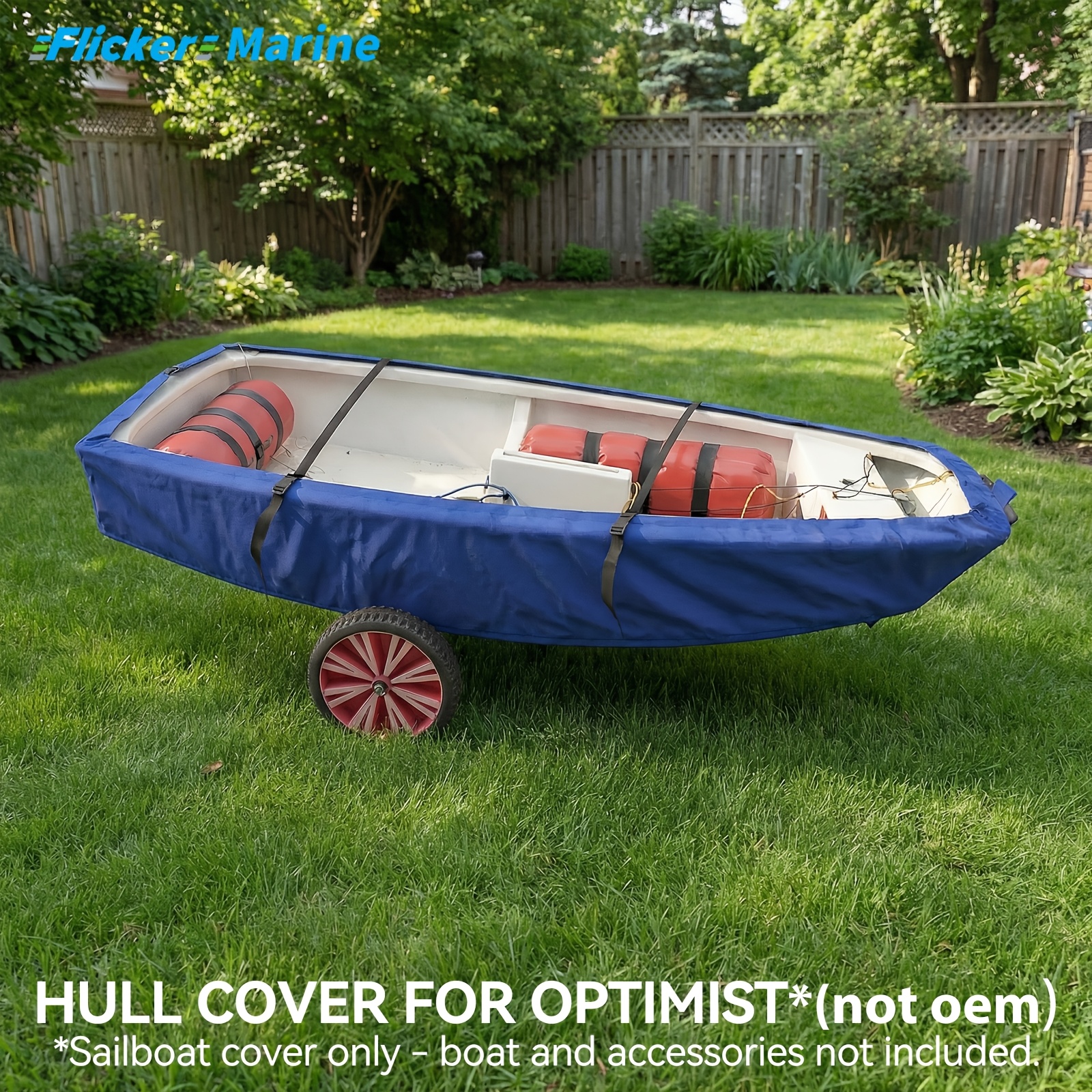 Heavy Duty Hull Cover for Optimist Dinghy, UV Resistant