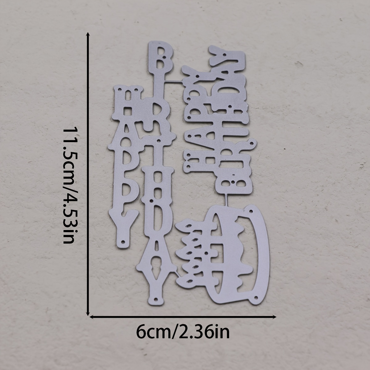 Happy Birthday Metal Die Cutting
