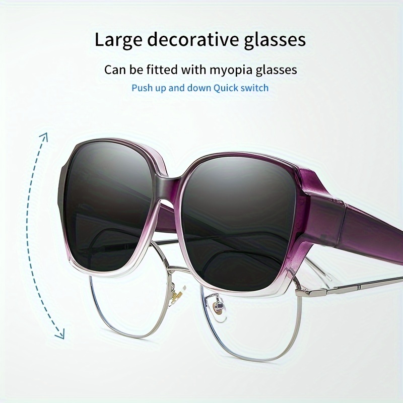 Polarized Fit Sunglasses Women Men Anti glare Wear - Temu