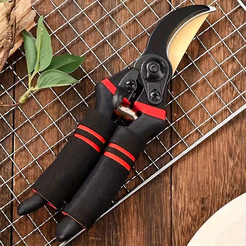 1pc professional pruning shears for branch cutting modern style carbon steel garden clippers 8 27 inches sharp sk 5 blade comfort grip handle durable tree trimmer ideal for home garden floristry tools details 4