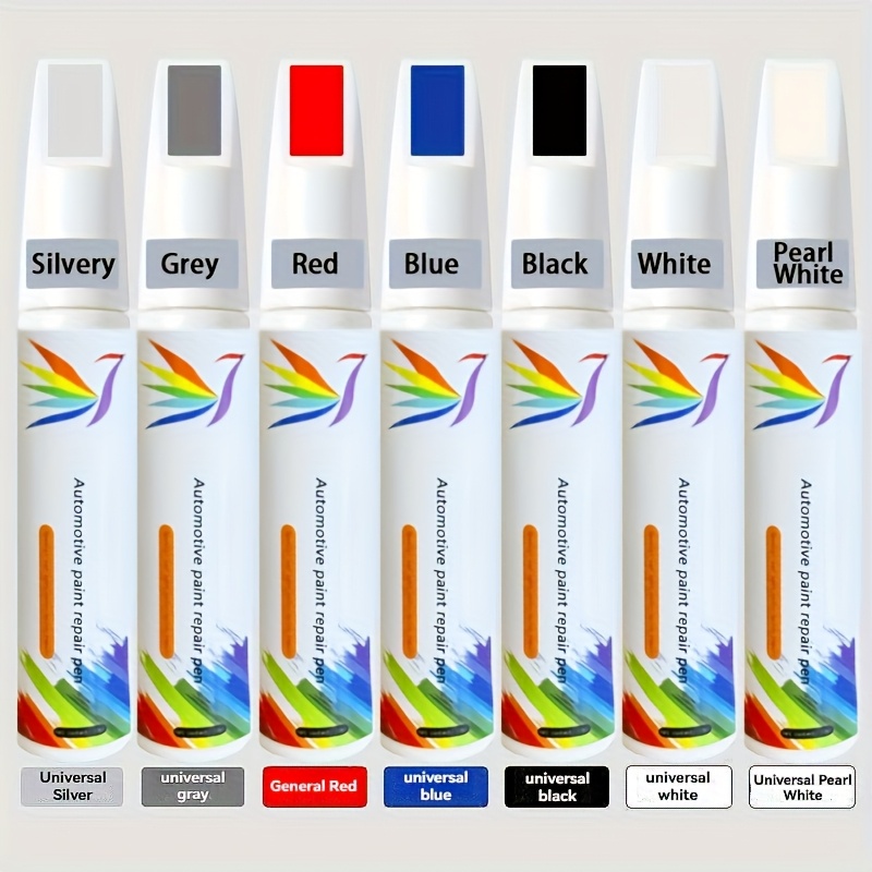 car paint repair pen scratch repair product scratch rust resistant paint universal   black red gray with water sandpaper included