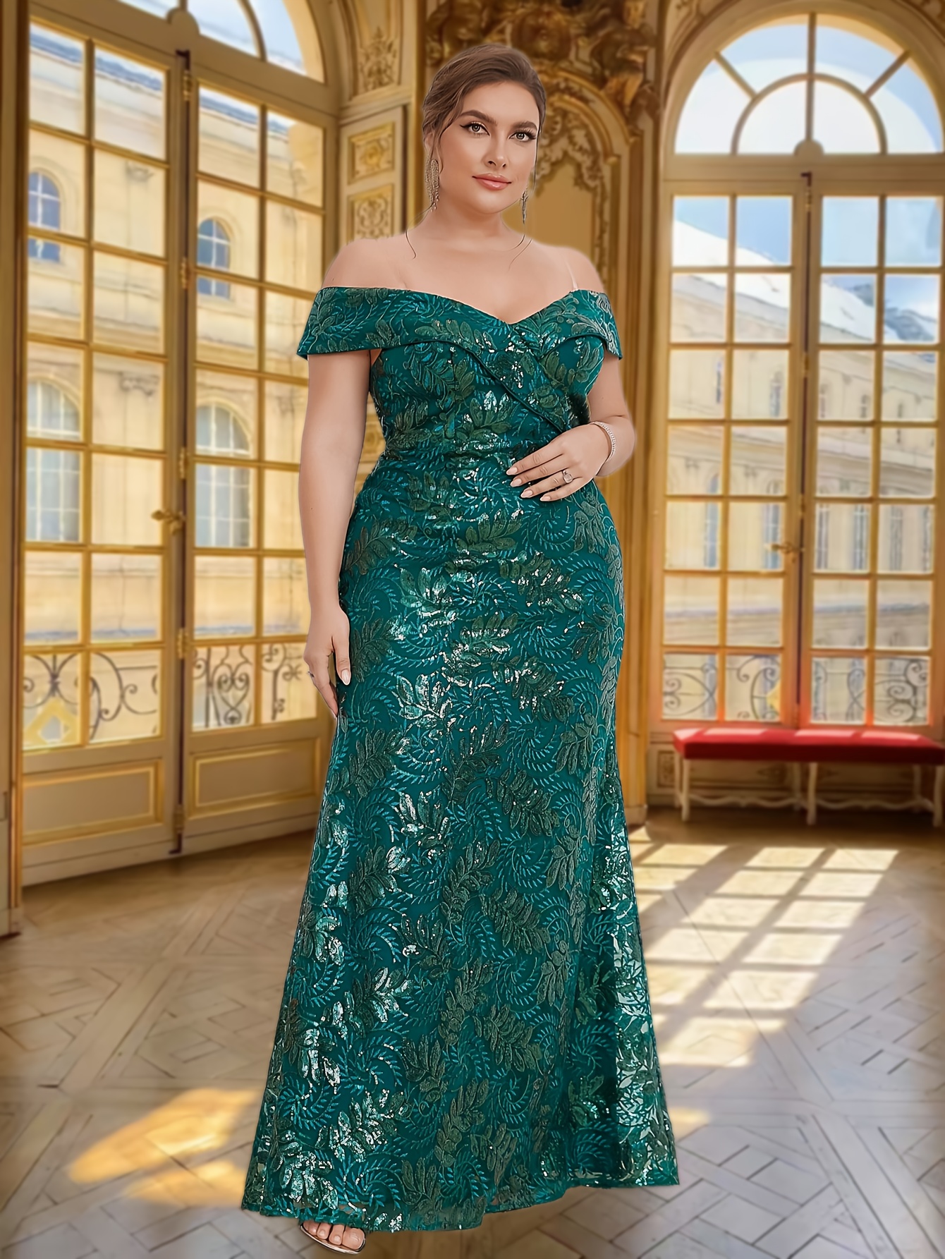 green emerald velvet dress Trixie Maxi Dress