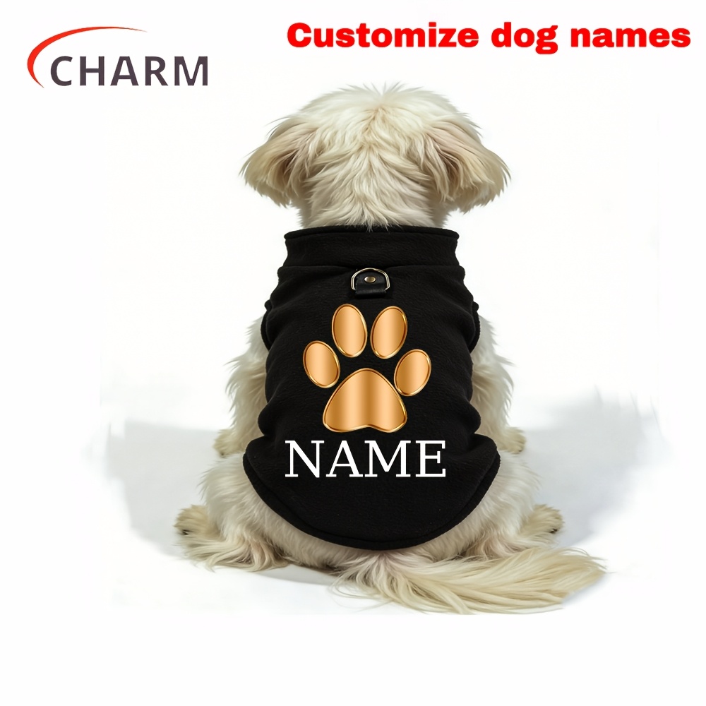 TEMU Personalized Custom Name/text Small Dog Vest Suitable For French Bulldogs & Teddy Dogs, Lightweight - With Name/text Printing, Hand Washable For