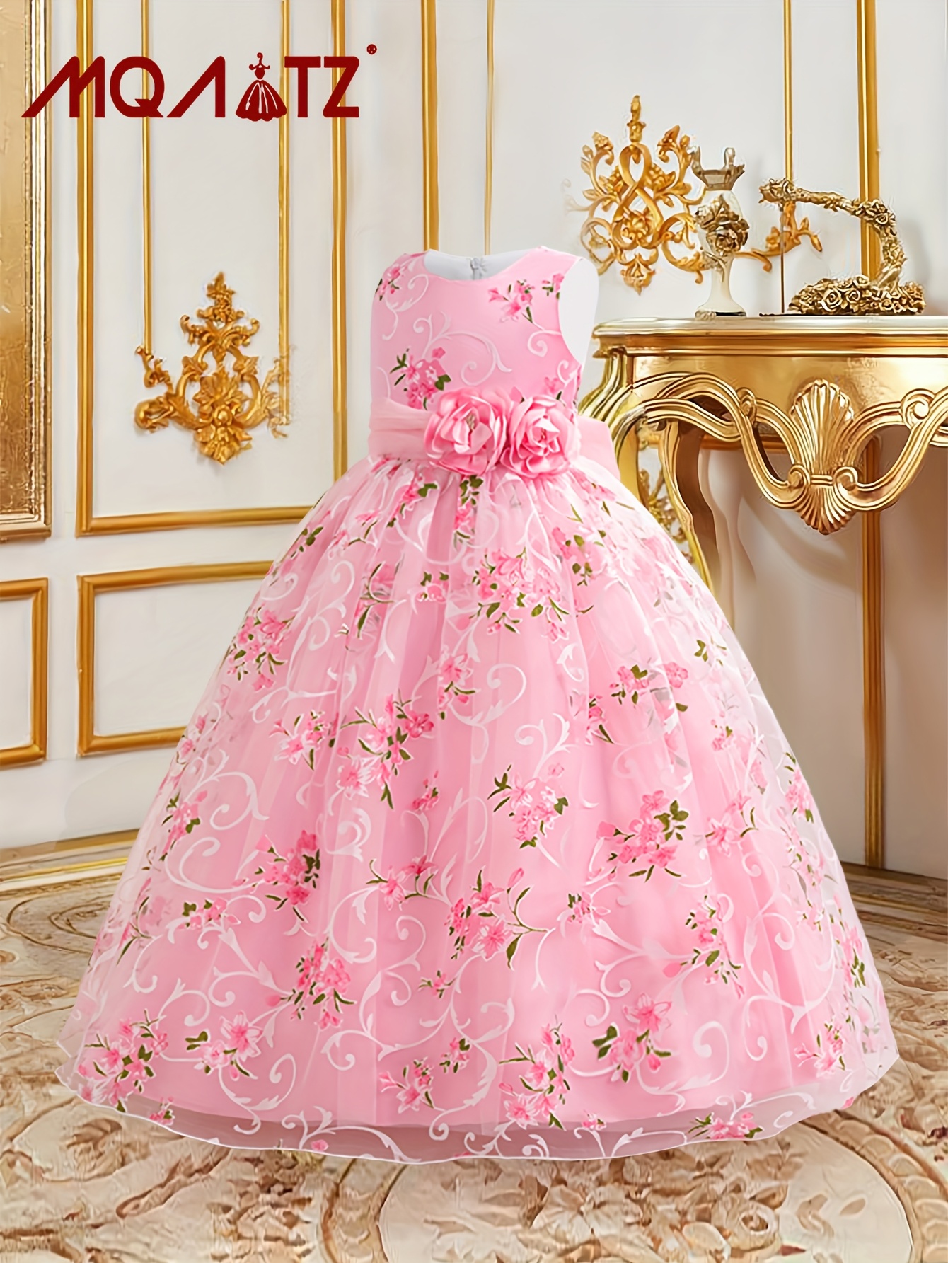 girls' summer new puffy yarn dress, dress, performance, birthday party,  style princess dress | Great Deals | Temu