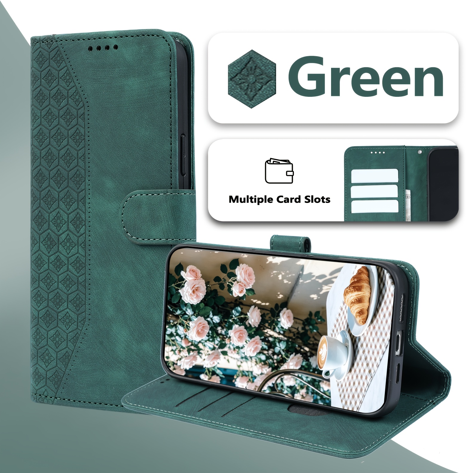 TEMU Phone Case: [for Moto Wallet Phone Case] Suitable For Moto E14 4g/g04 4g/g04s 4g/g24 4g/g05/e15 Flip Phone Case, Featuring A Stand Function, 3