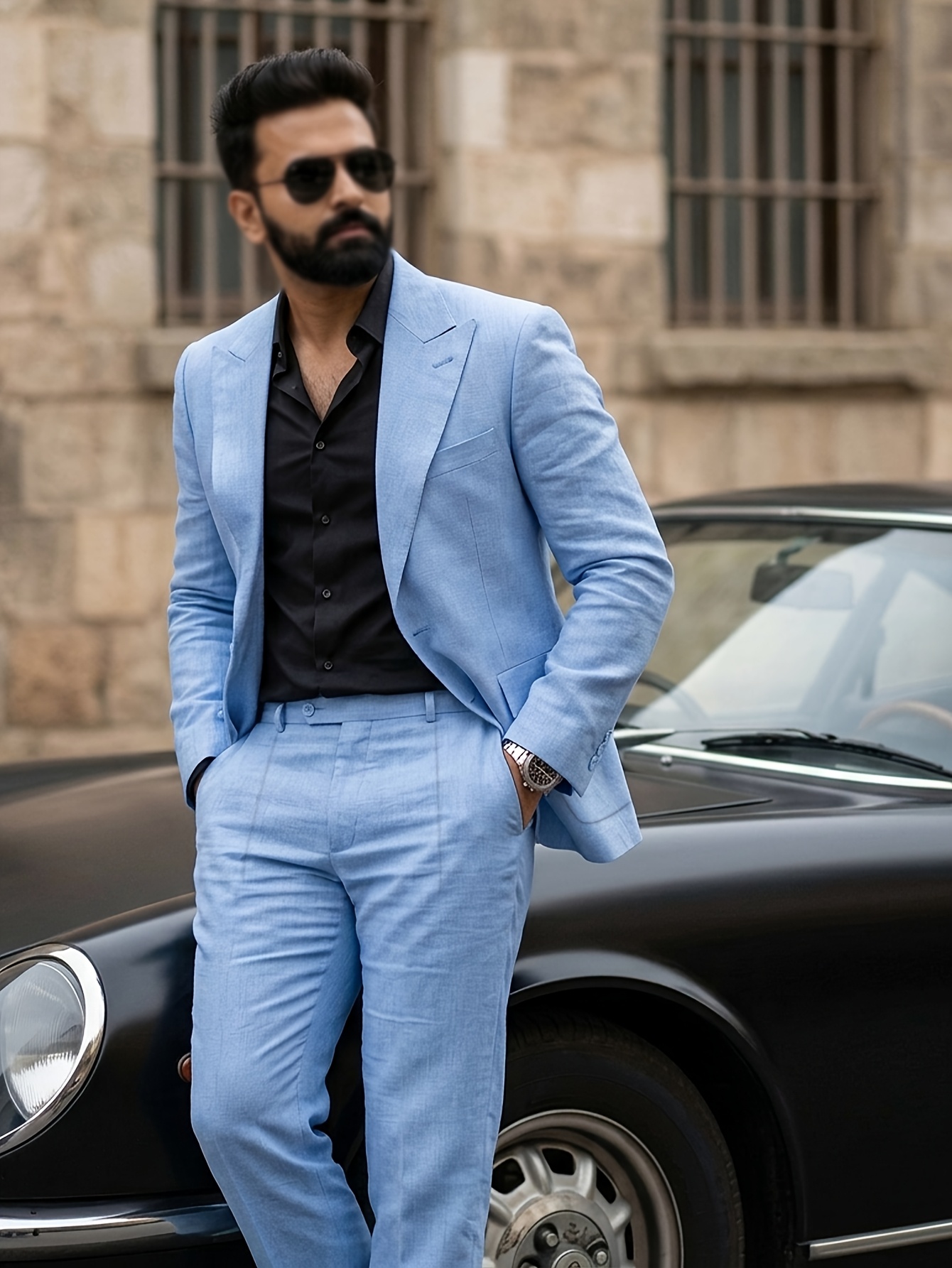 *'S * Fit Suit Two-Piece Business Party Wedding Jacket Coat And Trousers