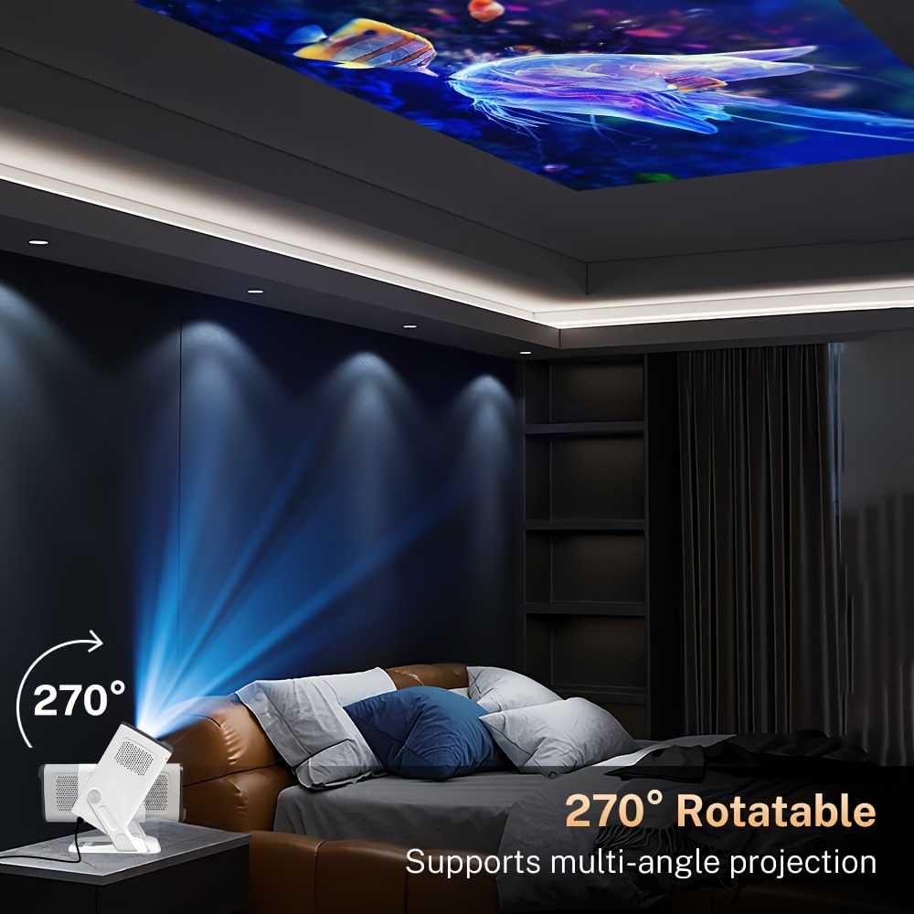 Mini Smart Video Projector with Built-In Apps