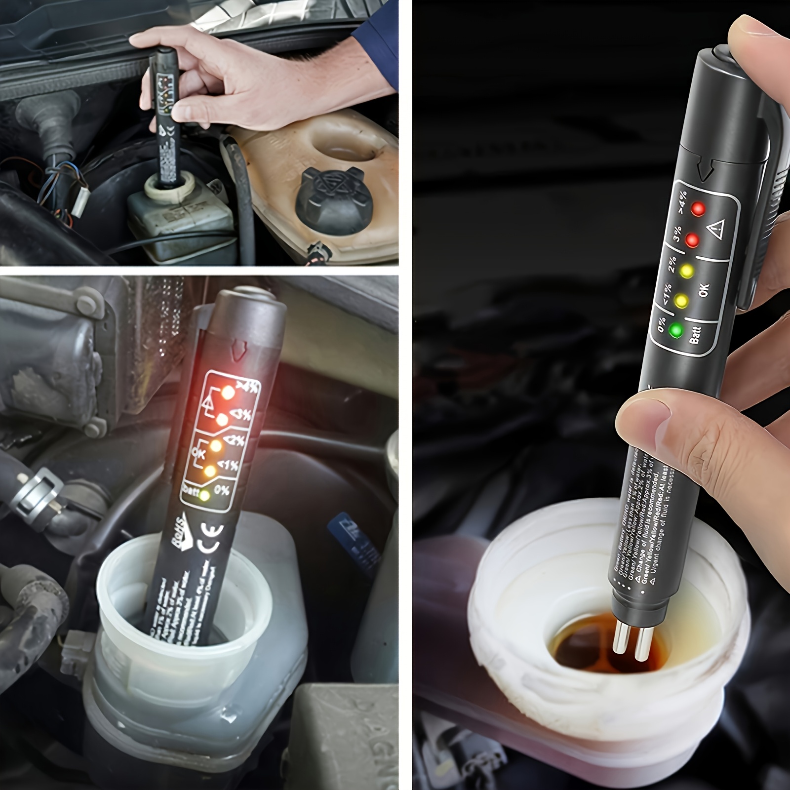 HOTU 1pc 5-LED Electronic Test Pen (Batteries Not Included), Universal Tester, Repair Tool, Repair Equipment, Compact Tester