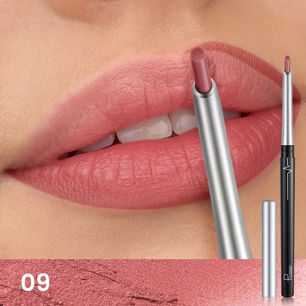 Image of Pudaier Waterproof Long-lasting Matte Lip Liner - & Sweat-resistant Lip Pencil, No-stain Formula, Easy Application, / Shades Suitable For Skin Types (crispmatte)