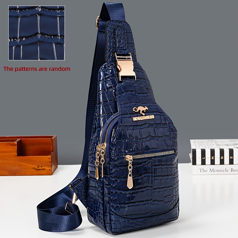 TEMU Sac Bandoulière Sac Polyvalent Sac de Poitrine Femme Sac Épaule Mode Nouveau Sac de Poitrine Femme Sac Bandoulière Femme 3 Couches Sac de