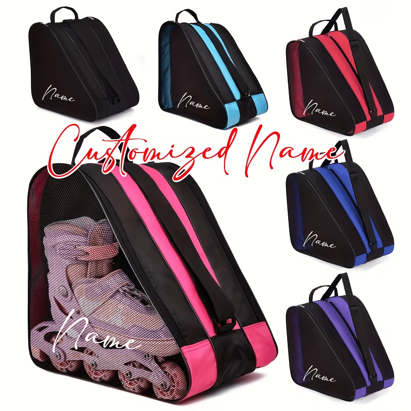 bolsa de almacenamiento personalizada para patines de ruedas, organizador de equipo deportivo de tela oxford   - diseño a prueba de golpes de una/  capa | bolsa de viaje portátil, adecuada para adolescentes y   | regalo práctico recomendado