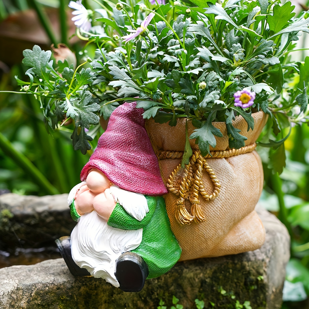 

Resin Dwarf Landscape Decoration Garden Pot Ornament Garden Elf Craft Ornament