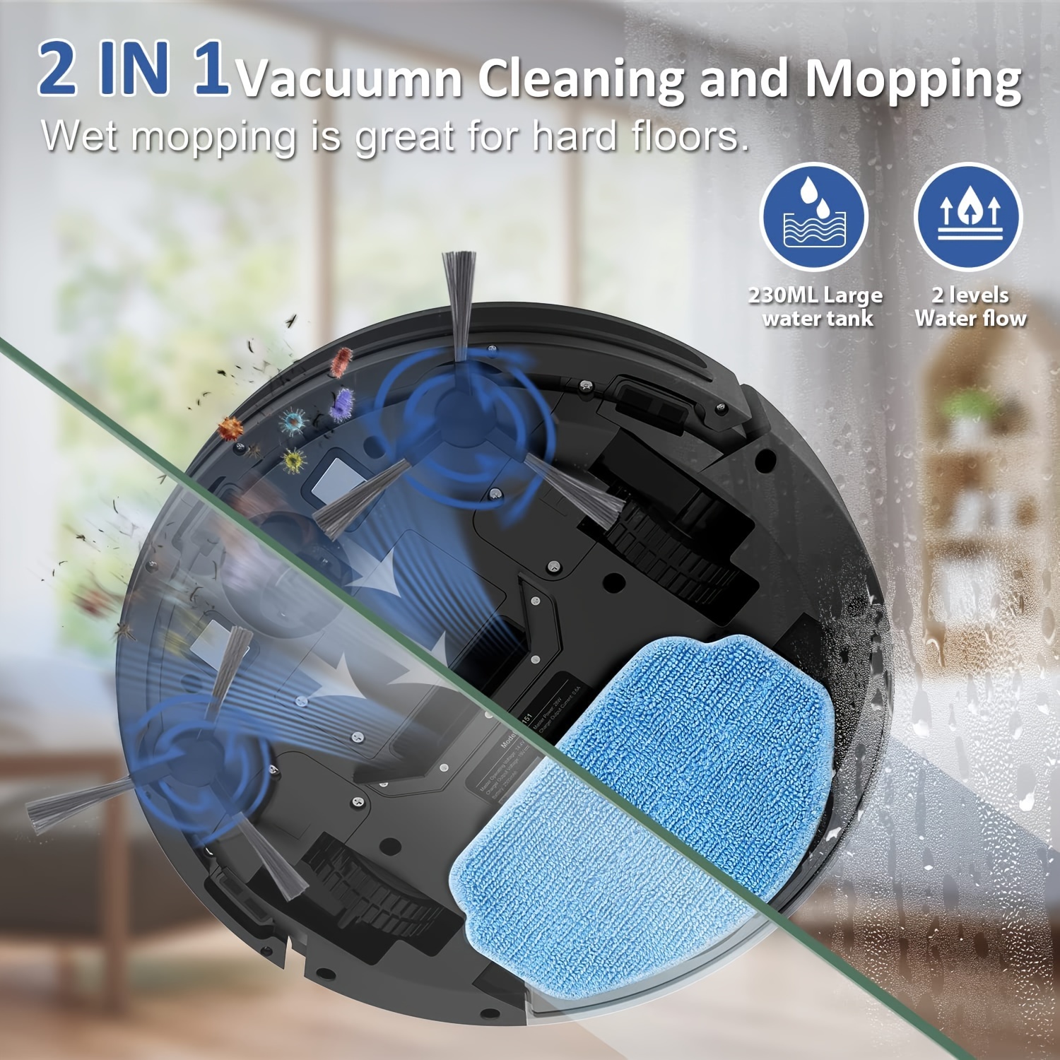  robot robot vacuum cleaner automatic charging power application control water tank wet robot vacuum cleaner electric sweeper details 1