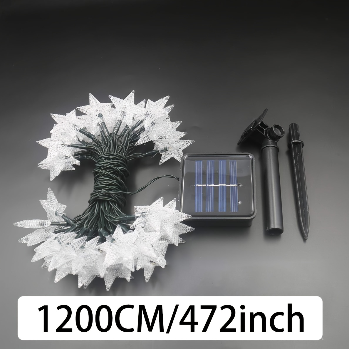 TEMU String Lights Outdoor Fairy Light /100l 8 Mode Solar Garden Light For Christmas Halloween, Wedding, Party, Patio, Christmas Tree Decoration (