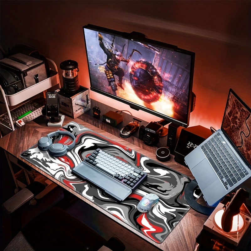 Game Large Mouse Pad Thickened Abstract Thick Computer Desk - Temu