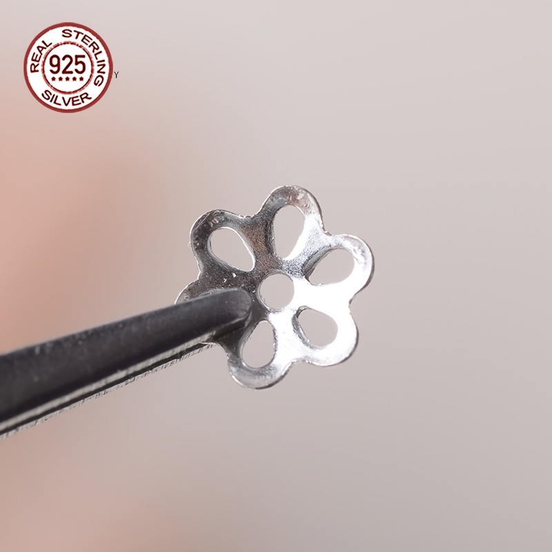 20pcs S925 Sterling Silver Spacer Bead Caps & Bead Spacer Additions