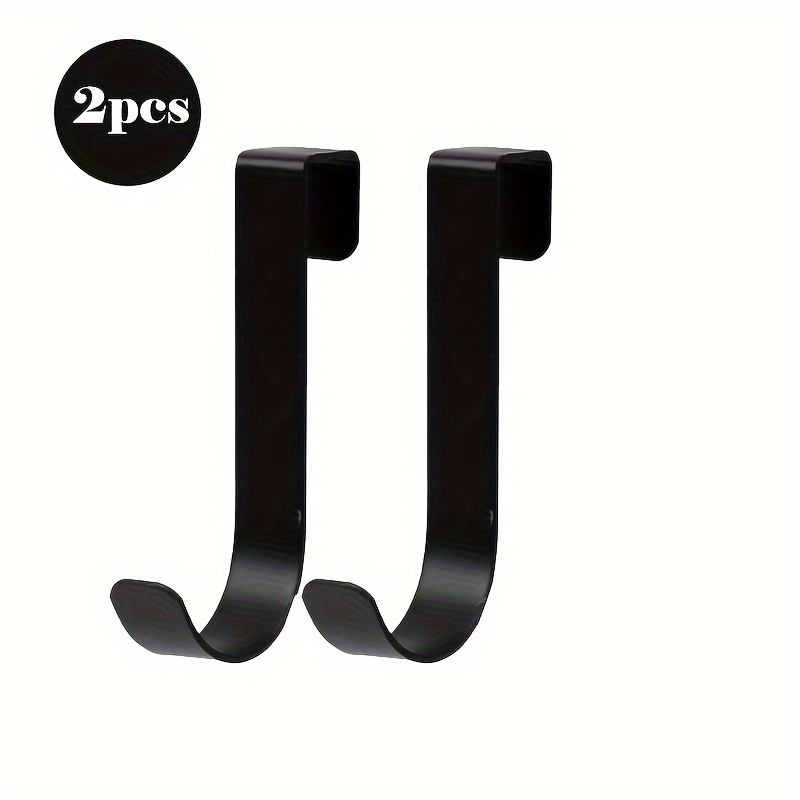 2pcs Hooks, Versatile Single Hooks, Bathroom Kitchen Hooks, Cabinet Door Hooks, Rear Hooks, Single Head Hooks, Flat Iron Hooks, Halloween And Christmas Decorations, Holiday Party Gifts, Utility Hooks