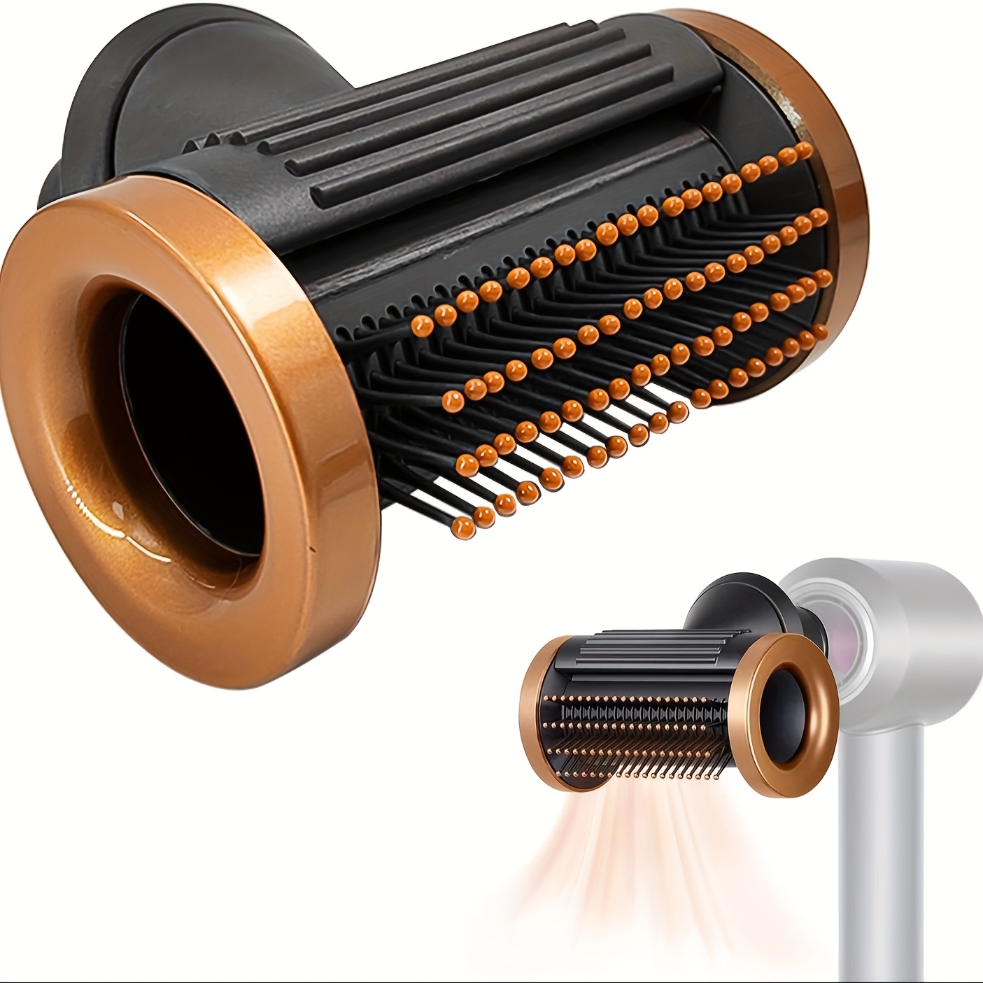 

1pc Hair Dryer Attachment With Wide-tooth Comb Nozzle, Smoothing Vent For Hd08 Models, Odorless Hair Straightening Diffuser For Wet/dry Use