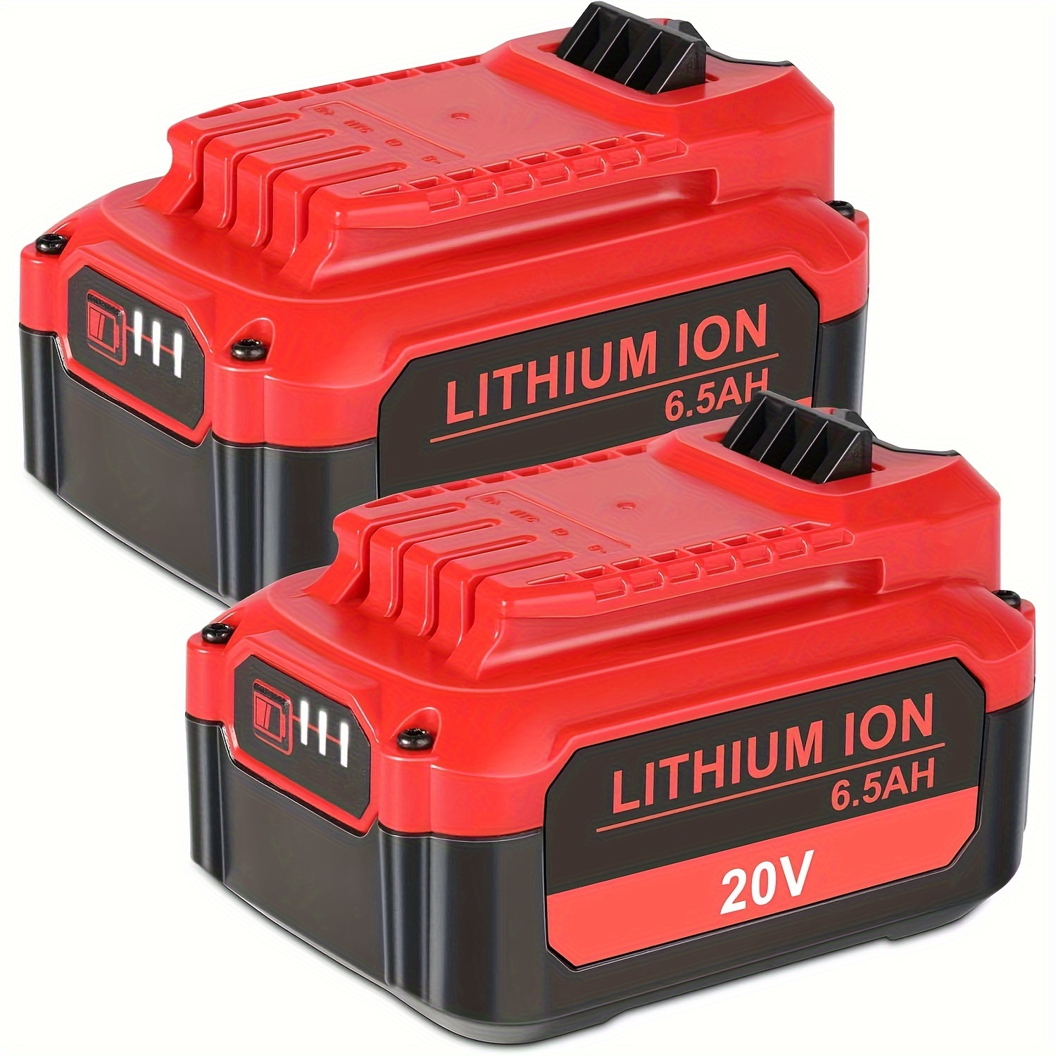 

2-pack 20v 6.5ah Lithium For Cmcb204 Cmcb205 Cmcb206 Cmcb202 Cmcb201 Cmcs500b Cordless Tools