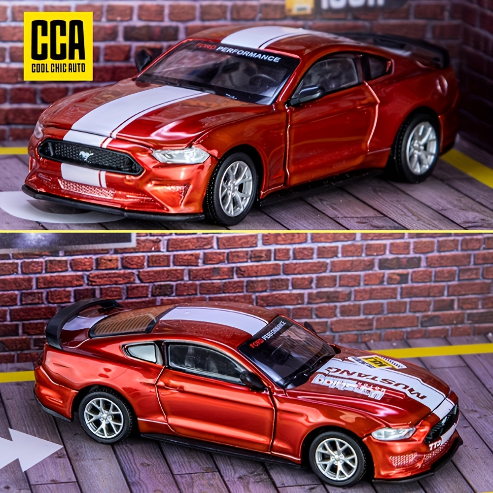 Image of Cca 1:42 2018 Red Car Model Can Open Doors, Replacement Parts Collection Model Ornament Toys Halloween Christmas New Year's Birthday Anniversary Gift