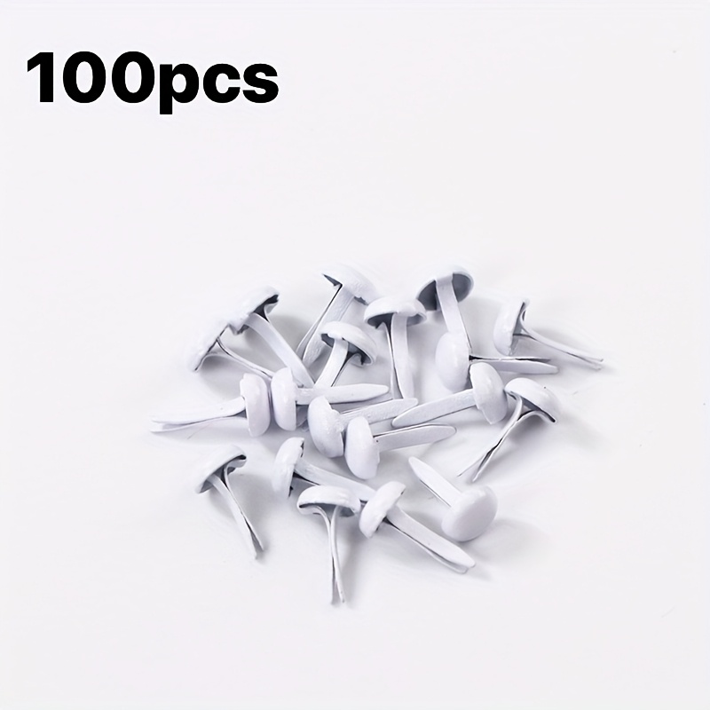 50Pcs Gold Color Pearl Brads Diy Scrapbooking Photo Album Embellishment Decoration Fastener Brads Metal Crafts New