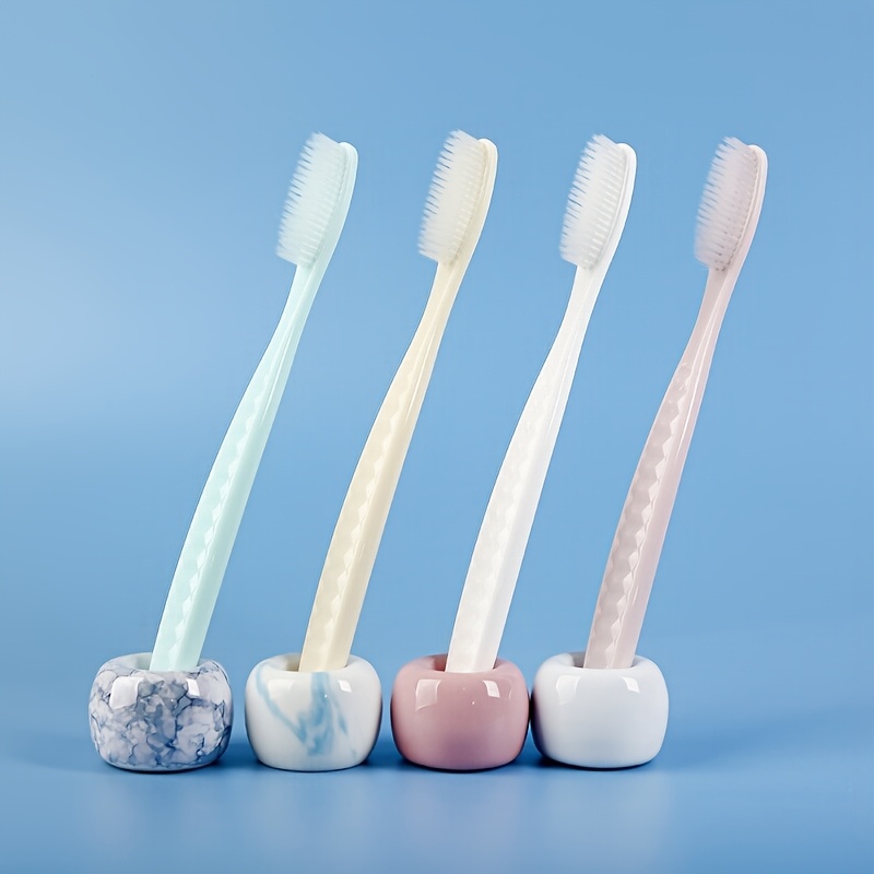 Soft Manual Toothbrush Set for Adults, 4pcs