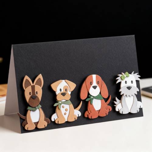 1pc animal shaped metal cutting die gray designed for fantasy themed projects including scrapbooking embossing and handmade greeting and gift cards