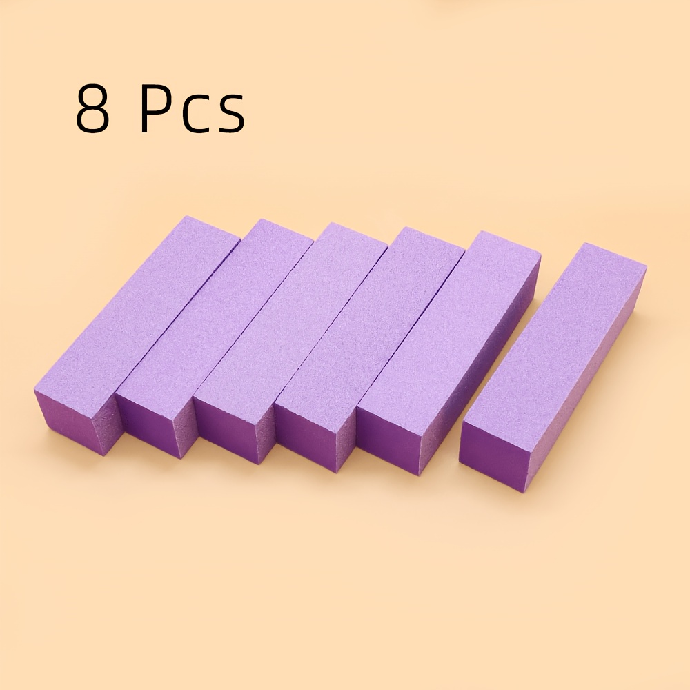 8pcs Professional Buffing Block Set, Four-Sided Nail Buffer