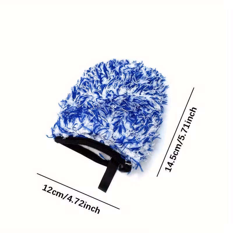 car wheel brush glove wheel detail cleaning microfiber coral long plush chenille car wash glove Product details 3