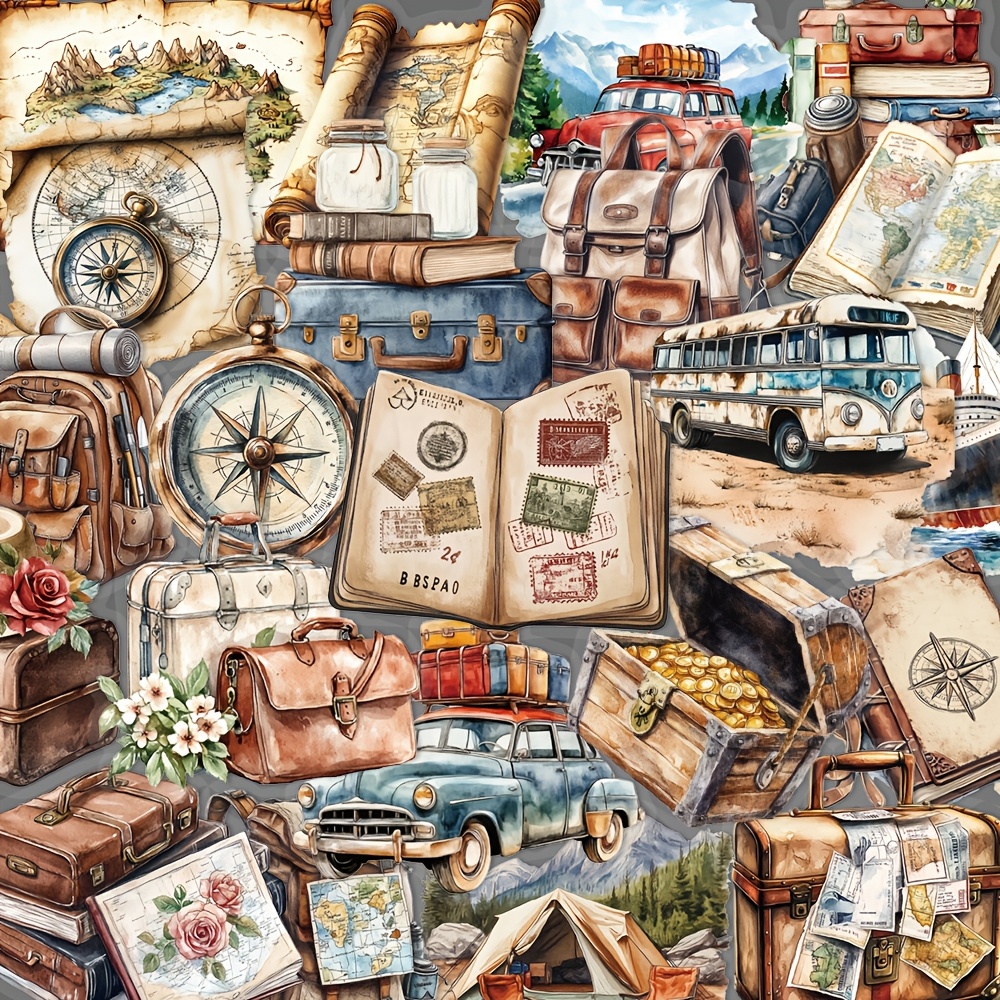 PENIKOKO Multi-Colored Journaling Stickers Set, Creative PVC Decorative Stickers For Scrapbooking, Planners, And Crafts, 2 Sets