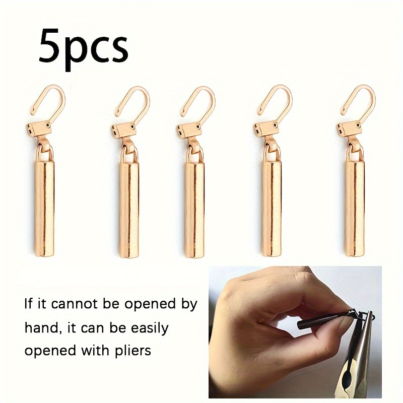5pcs Detachable Metal Zipper Pullers for Zipper Sliders Head Zipper Pull Tab  DIY Sewing Bags Down Jacket Zippers Repair Kits - AliExpress