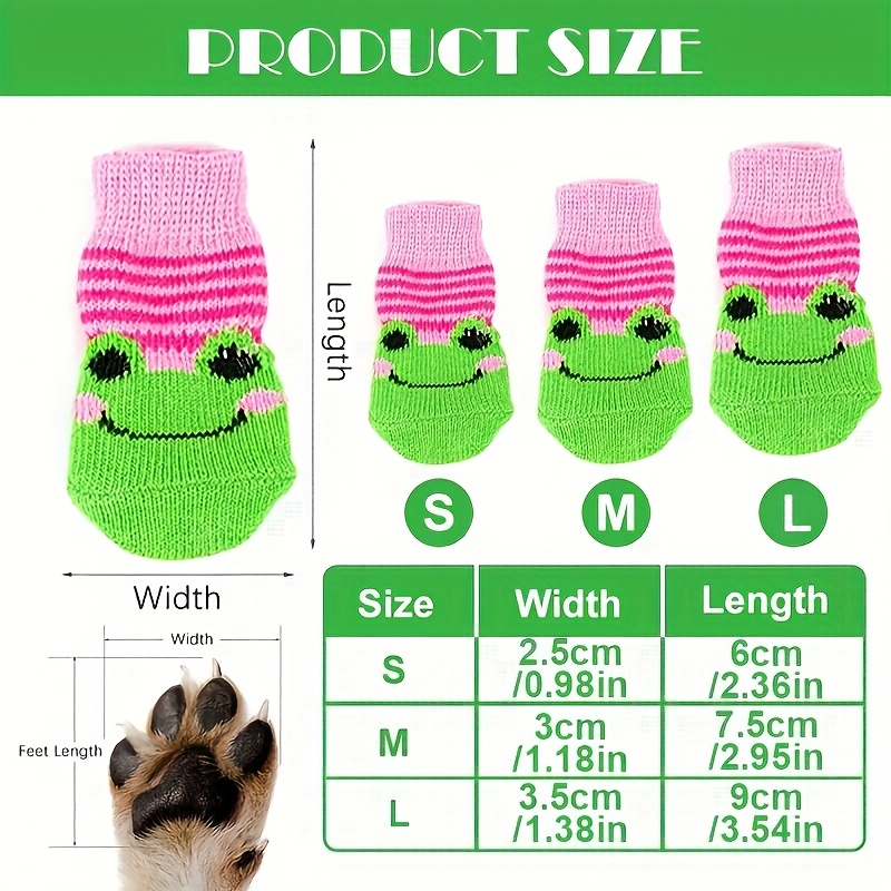 24pcs Non-Slip Pet Paws Socks for Dogs