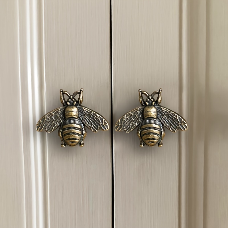 

6pcs Bee , Zinc Alloy Metal Drawer Pulls, , - For And Cabinets