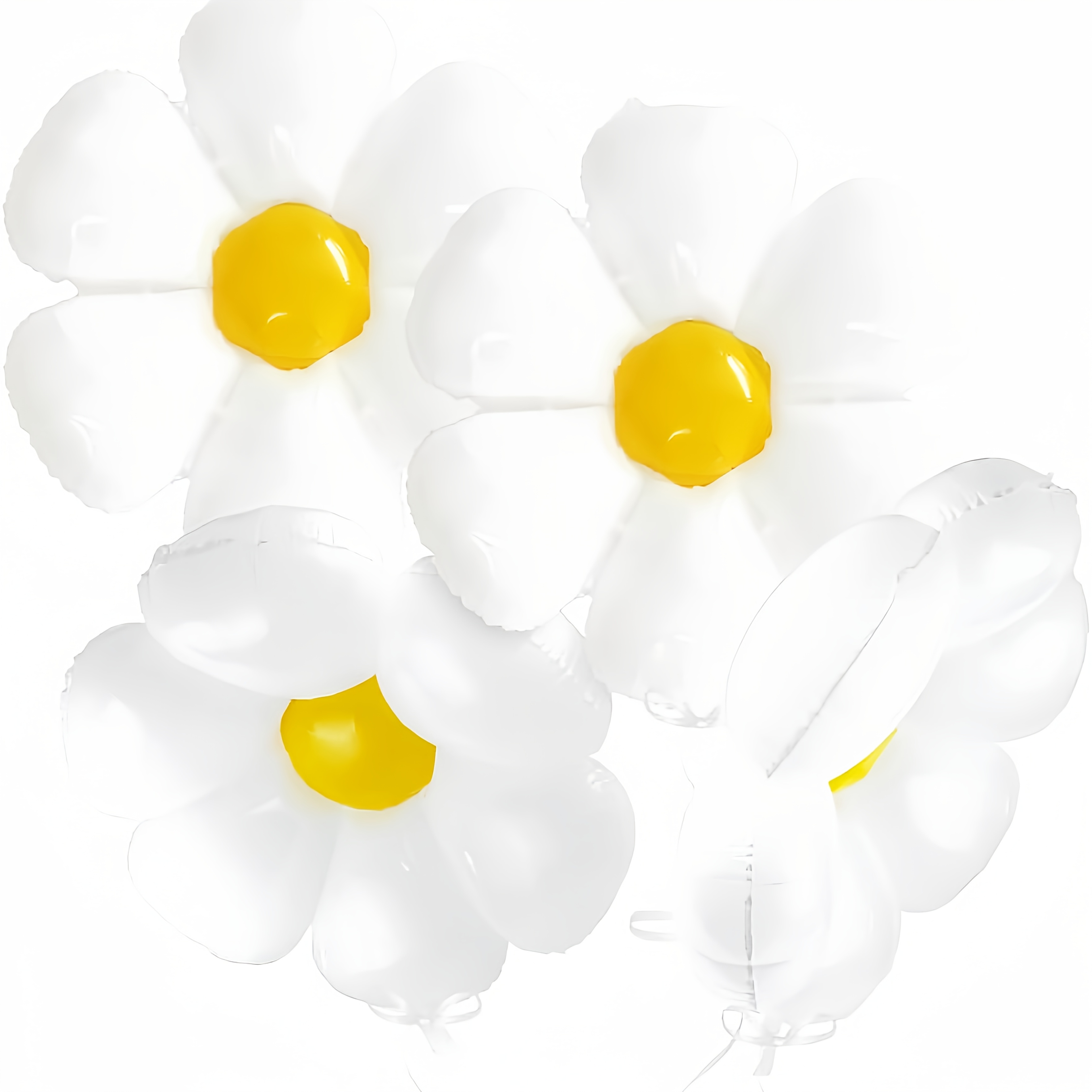 White Daisy Balloons White Flower Balloons Daisies Flower Decorations, Garland Groovy Boho Daisy Party Supplies For Retro Hippie Birthday Shower Wedding