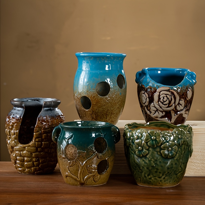Vaso Per Piante A Forma Di Labbra Rosa – Ceramica Per Piante Grasse, Uso Interno/esterno