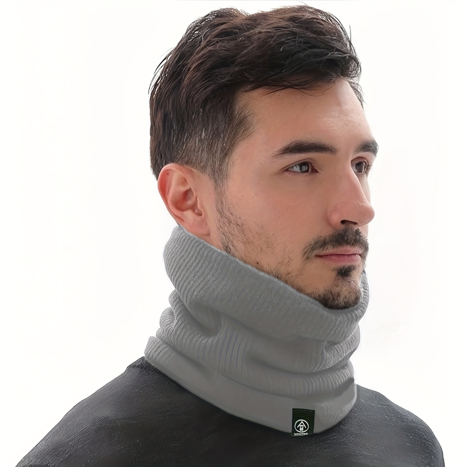 thumbnail: YANIKY Fleece Nekbeschermer - Zachte Warme Winter Gezichtsbedekking, Winddichte Skimasker Sjaal Voor Mannen En Vrouwen Buitensporten, Houtskool Grijs, One Size