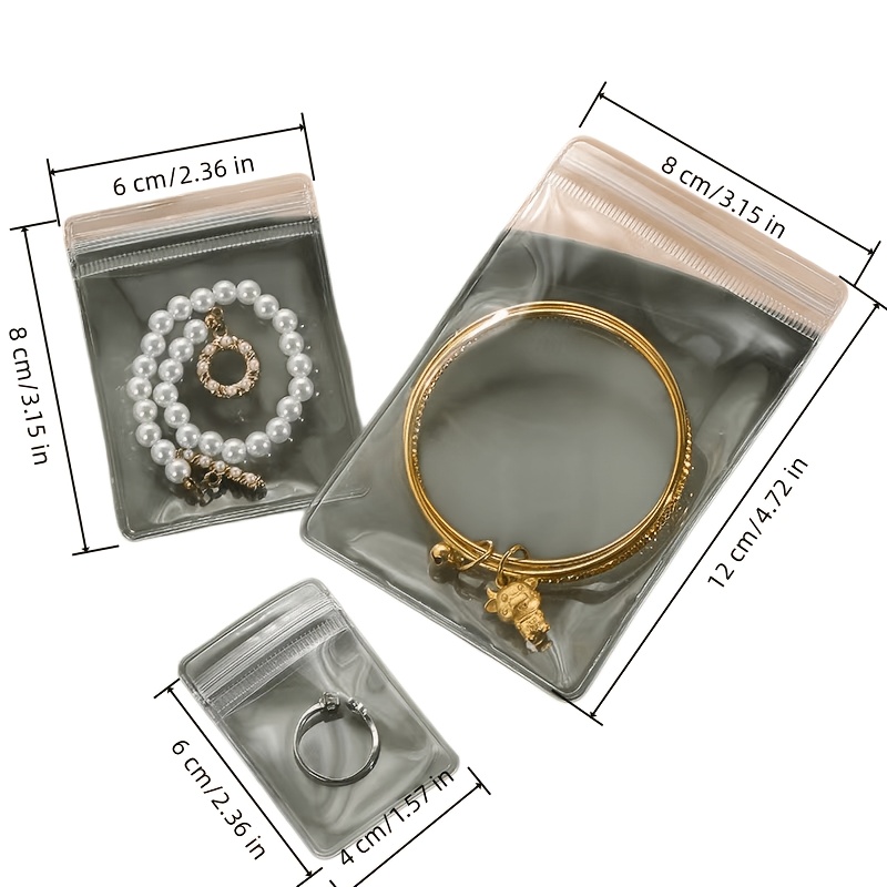High-Transparency PVC Jewelry Seal Dustproof Bags, Multi-Size