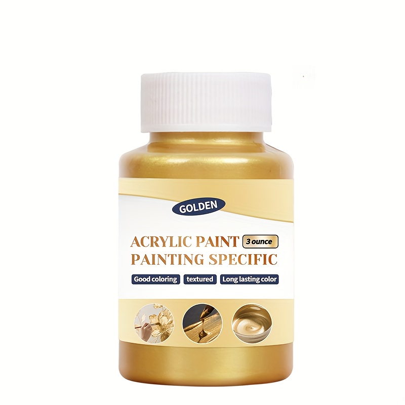 TEMU 100ml Of Golden Acrylic Paint For Craft Projects