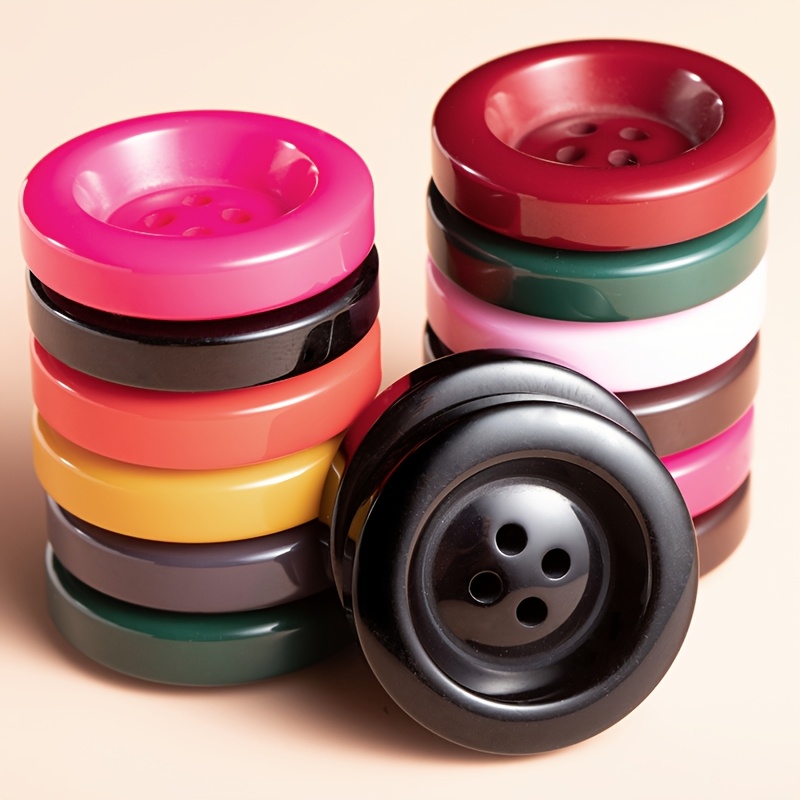 

6pcs High-end Resin Buttons Coat Buttons In Colors Suitable For Down Jackets, Sweaters, Windbreakers, Cashmere Coats