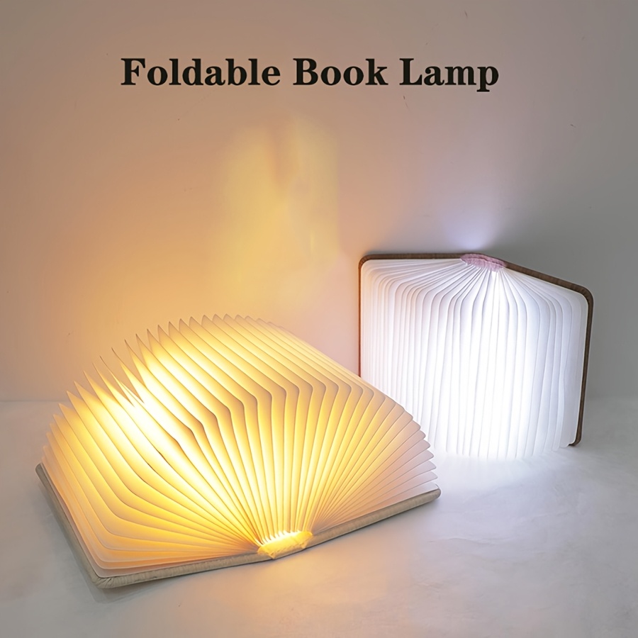 magnetic   night light 3 5 colors led book light for friend birthday holiday gift usb rechargeable table night lamp decor bedroom living room