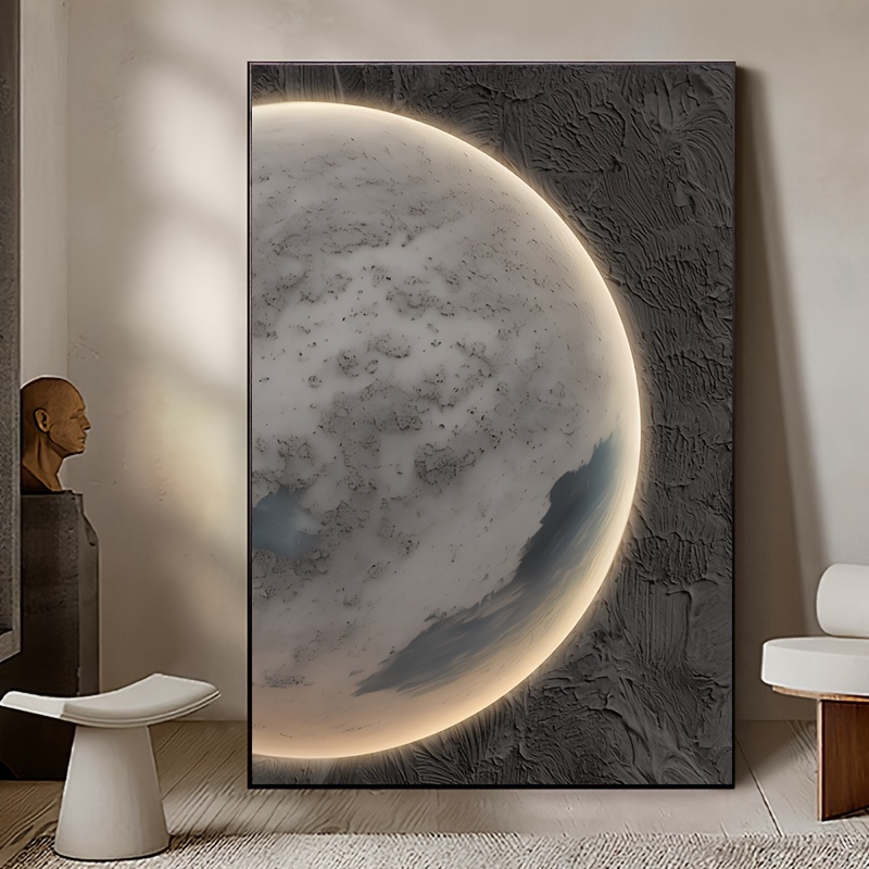 

Texture Earth Painting Posters And , Frame Size , , , , Bathroom Decorative Art 36 "x24" (aluminum Metal Frame)