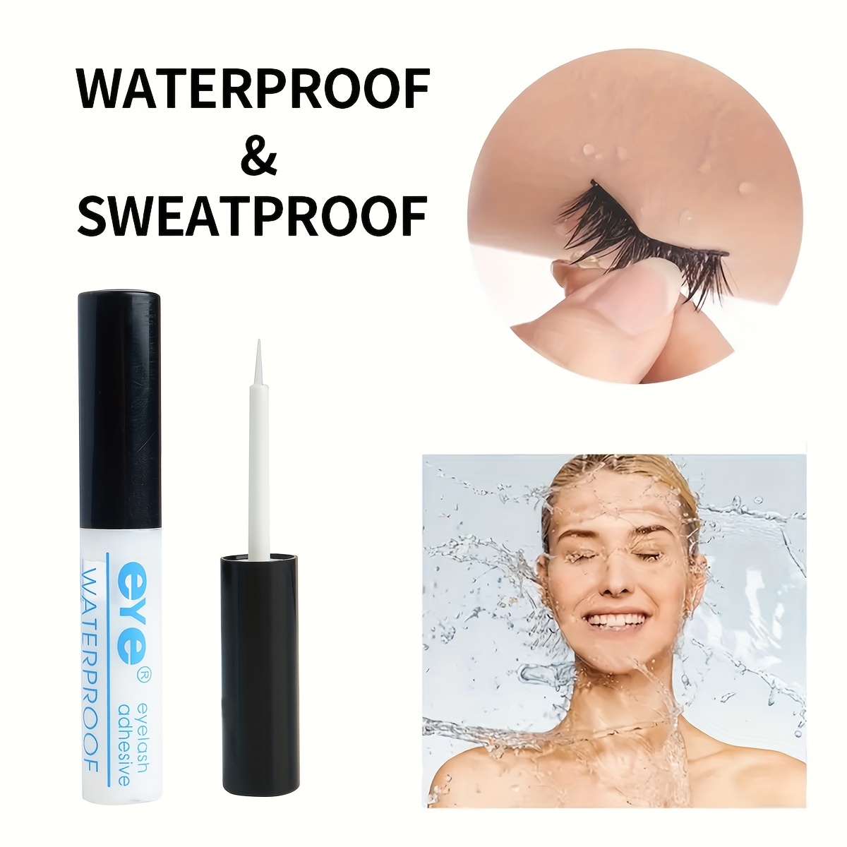 false eyelash   long lasting quick drying waterproof false eyelash   super strong fixation durable non irritating sweat proof suitable for beginners Product details 2
