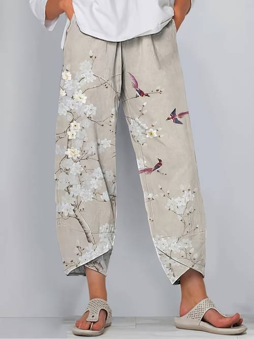 taglie forti - pantaloni stampati per ed estate, pantaloni casual da donna taglie forti a - adatti a , lavabili in lavatrice, vestibilità e per lautunno, pantaloni multifunzionali, design elegante
