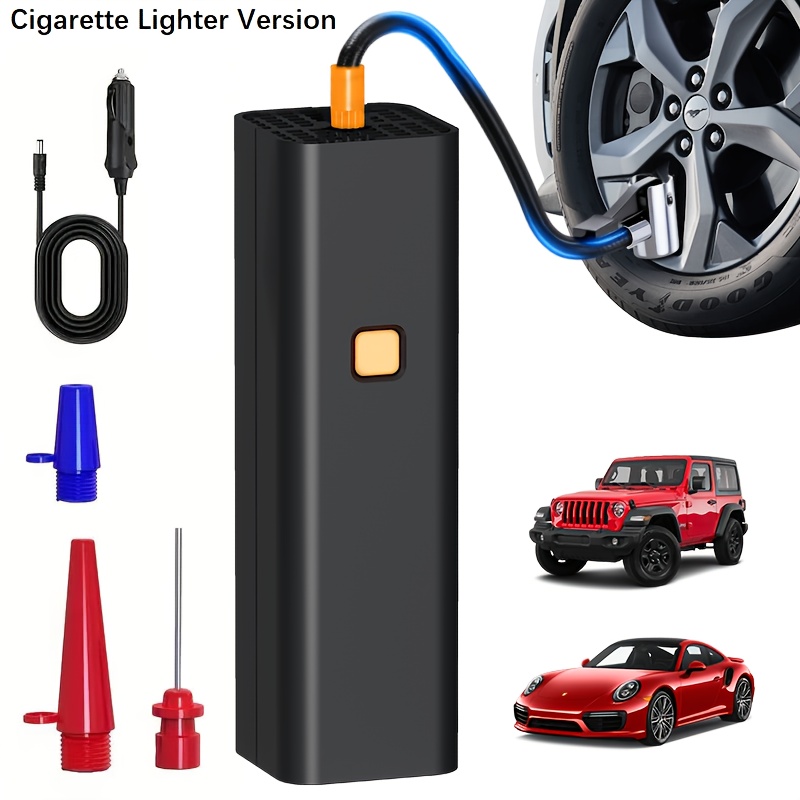 TEMU Air Pump For Car Tires, Tire Inflator Portable Air Compressor, Tire Air Pump For Car, Suitable For Bicycle Tires, Motorcycle Tires, And Types Of