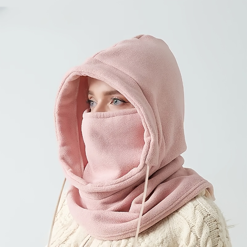 womens winter windproof ski mask neck warmer hat double