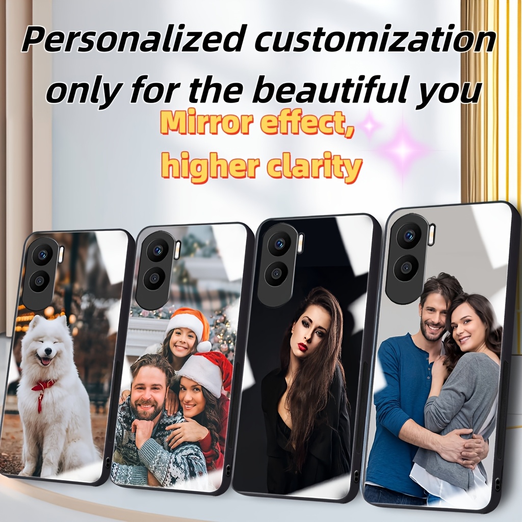 

[diy]customized Phone Case With Photo Pattern Suitable For 90pro/90/90lite Mirror Reflection Phone Case Protective Case