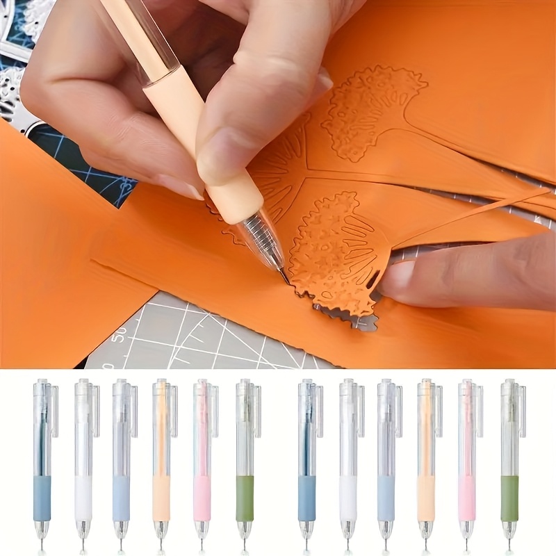 7pcs/Set Art Utility Knife Pen Set for Stickers Scrapbooking Cutting Tool Express Box Knife School Supplies Craft Supplies